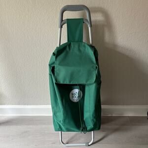 WHOLE FOODS MARKET Trolly Shopping Bag Large Collapsible Removable Non-Insulated